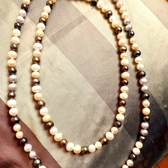 Freshwater pearls multicolour 2 strands - Picture 3 of 7